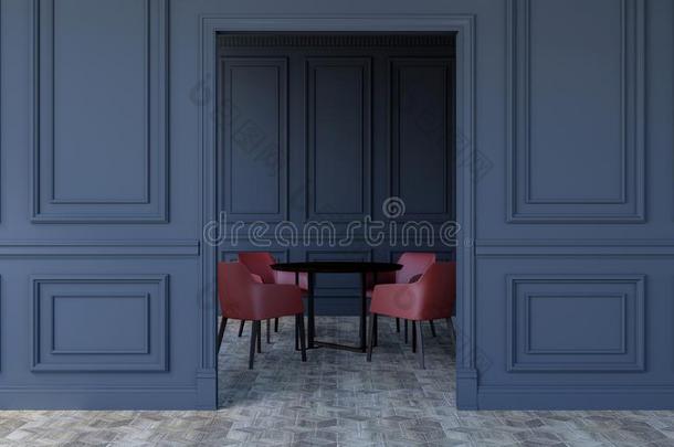 奢侈房间内部采用现代的古典的设计和现代的d采用i