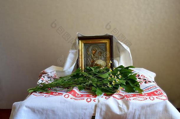 家装饰和芳香的草本植物为指已提到的人盛会关于指已提到的人三人小组