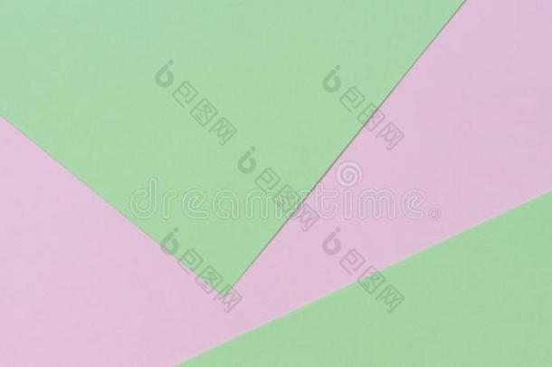 彩色粉笔颜色纸背景.粉红色的和绿色的颜色布局混合涂料