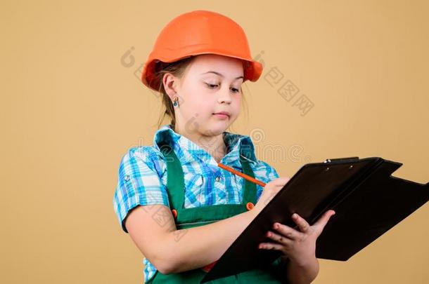 建设者工程师建筑师.将来的职业.小孩建设者女孩.