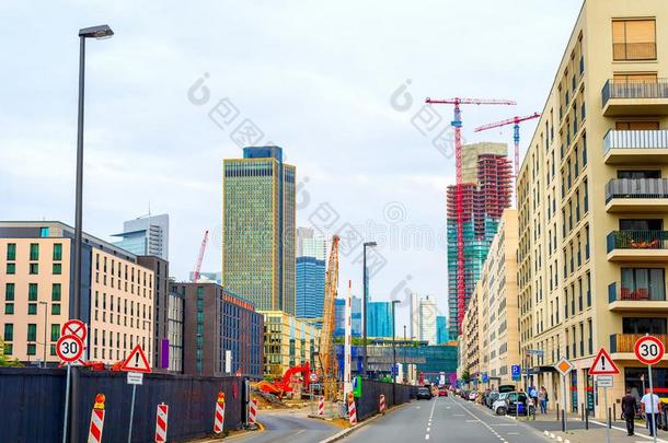 建筑物地点,都市的,法兰克福香肠,城市风光照片