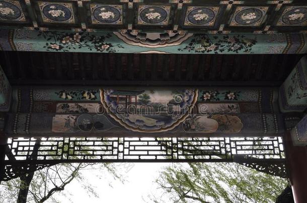 夏宫内部天花板装饰从北京