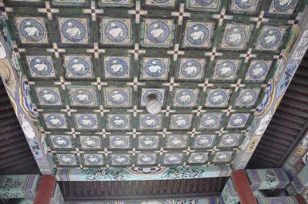 夏宫内部天花板装饰从北京