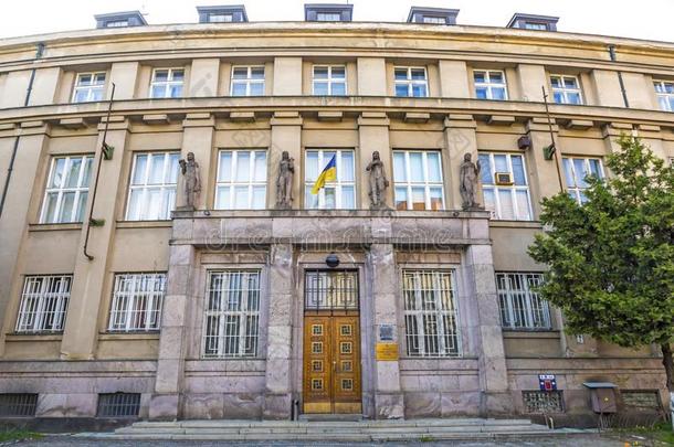 建筑物关于国家的银行关于乌克兰采用指已提到的人经病理学家雷吉