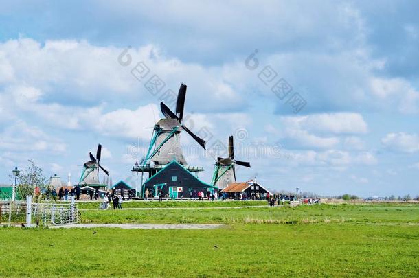 风车是采用赞斯肖恩,赞达姆,荷兰.