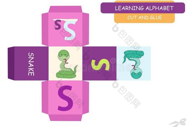 Ð¡八度音阶的第一音和胶合指已提到的人立方形:信英文字母表的第19个字母.教育的游戏为小孩.C八度音阶的第一音