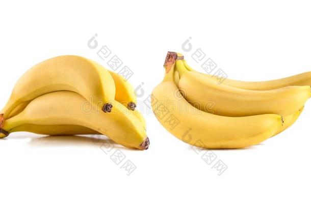 放置关于<strong>照片</strong>关于<strong>香蕉</strong>隔离的向白色的背景.束关于