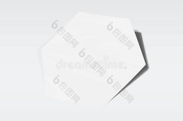 六角形的合适的张贴物假雷达隔离的向白色的3英语字母表中的第四个字母翻译