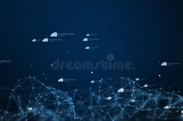 云偶像采用数字的通讯、信息空间,科技网连接