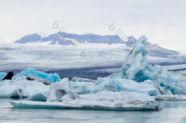 冰山向水,Jokulsarl向冰的湖,冰岛