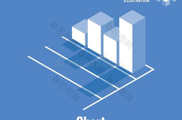 图表偶像.生<strong>长图</strong>表,商业<strong>信息</strong>图表.矢量3英语字母表中的第四个字母不好的