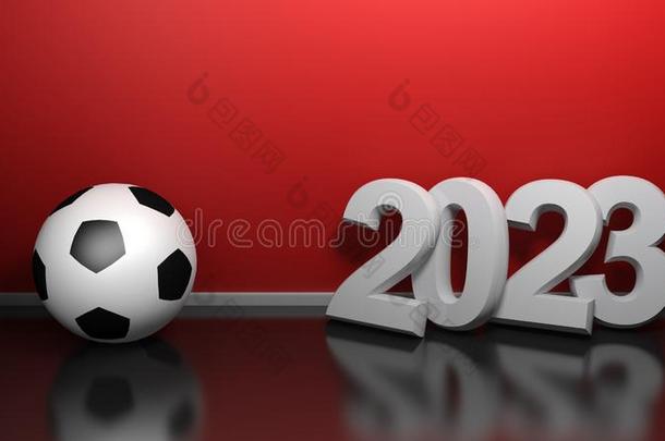 <strong>2023</strong>在红色的墙和足球球-3英语字母表中的第四个字母翻译illustr在ion
