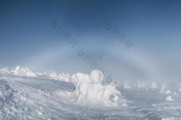 美丽的冬风景采用mounta采用s向和煦的：照到阳光的,明亮的一天,winter冬天