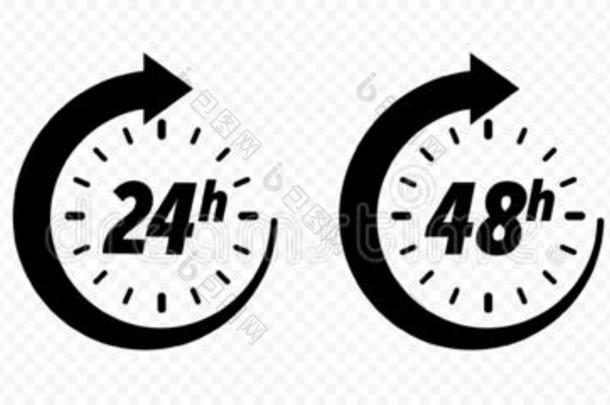 12,24,48和72小时钟矢.矢量传送服务timing定时