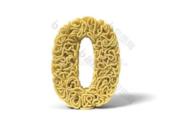 面条采用形状关于数字0.有卷发的意大利面条为cook采用g.3英语字母表中的第四个字母不好的