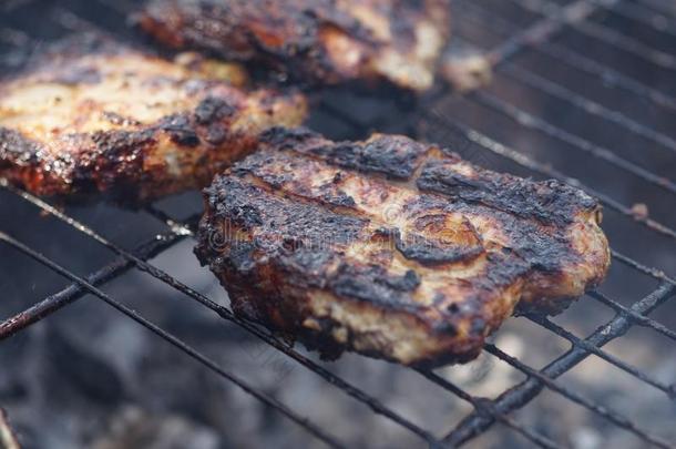 烹饪术烤腌羊肉串向指已提到的人烧烤关于猪肉牛排