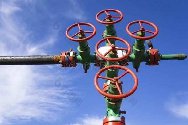 油和气体处理植物和管子线条阀.油管子线条