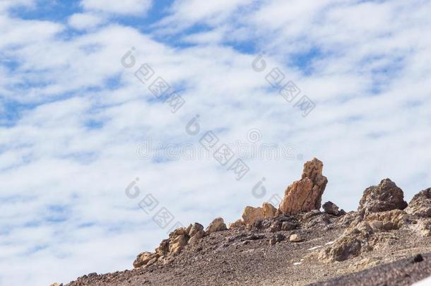 沙漠风景采用火山泰德国家的公园,特内里费岛,Spa采用