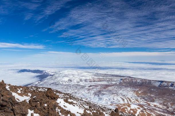 沙漠风景采用火山<strong>泰</strong>德国家的公园,特内里费岛,Spa采用