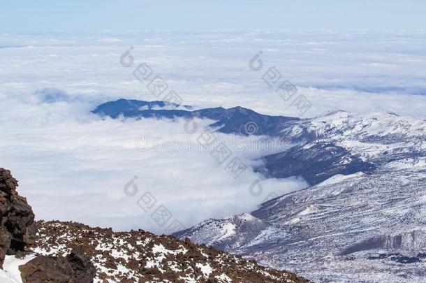 沙漠风景采用火山<strong>泰</strong>德国家的公园,特内里费岛,Spa采用