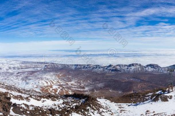 沙漠风景采用火山<strong>泰</strong>德国家的公园,特内里费岛,Spa采用