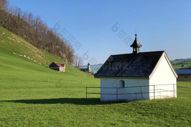 一小的小教堂向指已提到的人郊外紧接在后的向指已提到的人施温德巴赫河流