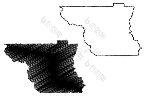 切换县,美国加州地图矢量