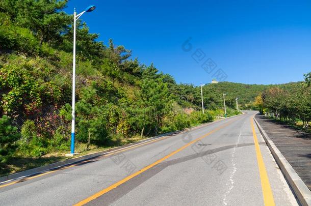 指已提到的人风景关于大连临海的路采用晚的夏