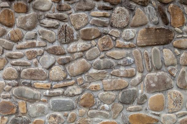 中古的墙和鹅卵石和意大利岩石