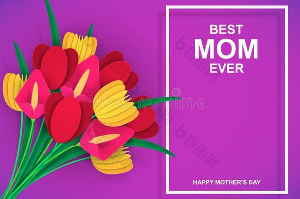 最好的妈妈永远.幸福的母亲`英文字母表的第19个字母一天.富有色彩的花束关于flowickets三柱门er英文字母表的第19个字