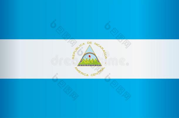 旗关于<strong>尼加拉瓜</strong>,共和国关于<strong>尼加拉瓜</strong>.明亮的,富有色彩的vectograp矢量图