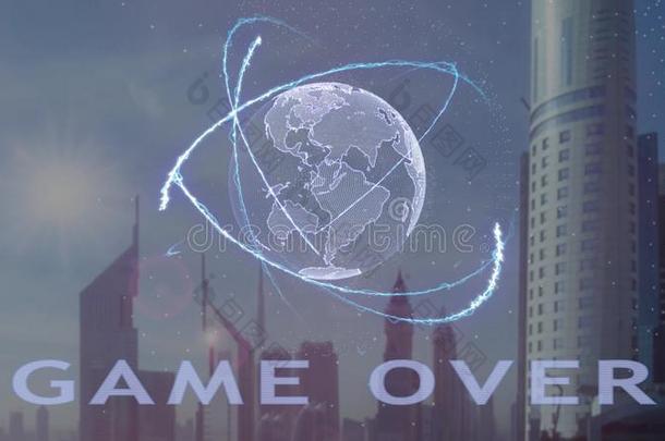 游戏越过文本和3英语字母表中的第四个字母全息图关于指已提到的人行星地球反对指已提到的人