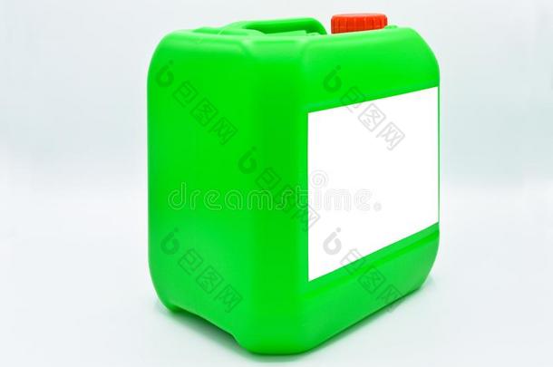 绿色的有色的塑料制品洗涤剂瓶子.化妆品,容器.肤蝇的幼虫