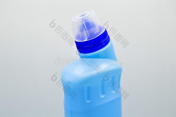 蓝色有色的塑料制品洗涤剂瓶子.<strong>化妆品</strong>,容器.肤蝇的幼虫