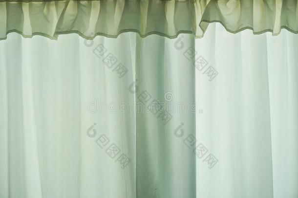 绿色的窗帘或布料及服装业或所经售的货物背景