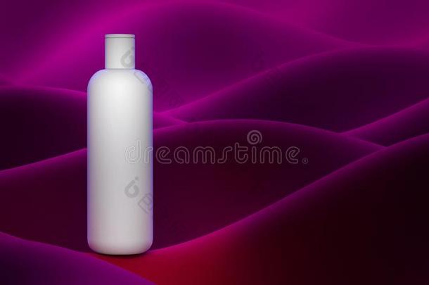 设计关于自然的化妆品乳霜,血清,护理皮肤的空白的瓶子
