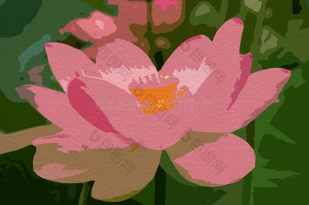 抽象的<strong>花背景</strong>,<strong>花</strong>的<strong>绘</strong>画.莲<strong>花花绘</strong>画