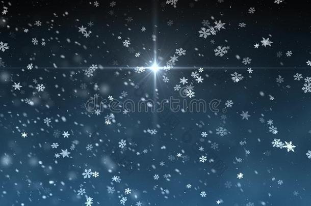 圣诞节<strong>星光</strong>雪落下说明背景新的奎宁
