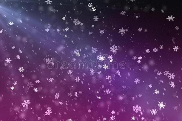 圣诞节星光雪落下说明背景新的奎宁