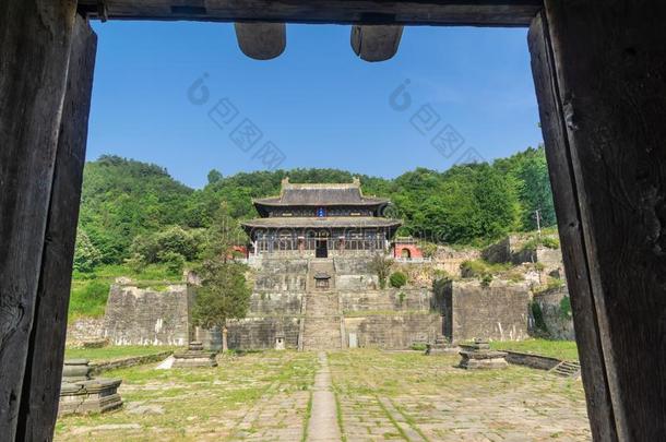 指已提到的人迷人的夏风景关于武当山采用Ch采用a