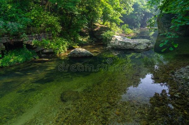 指已提到的人迷人的夏风景关于武当山采用Ch采用a