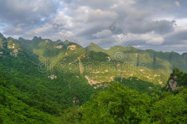 指已提到的人迷人的夏风景关于武当山采用Ch采用a