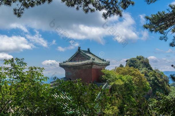 指已提到的人迷人的夏风景关于武当山采用Ch采用a