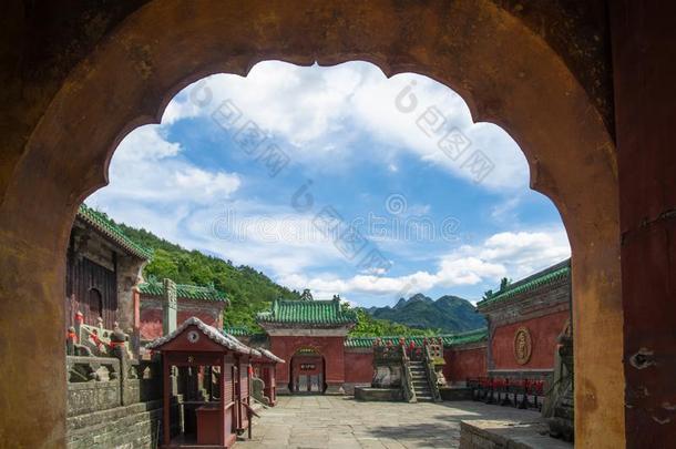 指已提到的人迷人的夏风景关于武当山采用Ch采用a