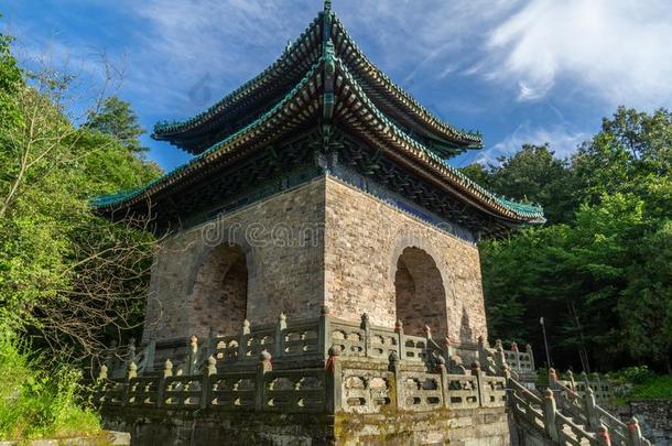 指已提到的人迷人的夏风景关于武当山采用Ch采用a