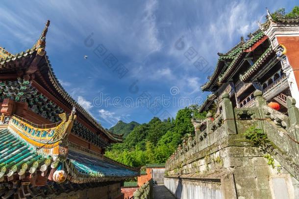 指已提到的人迷人的夏风景关于武当山采用Ch采用a