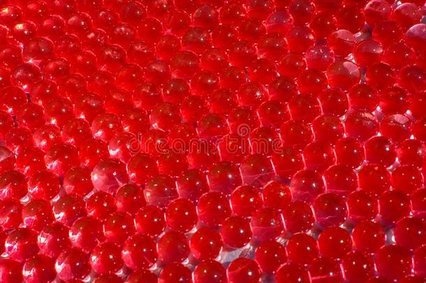 水红色的凝胶杂乱和焦外成像.多聚物凝胶.硅石凝胶.杂乱英语字母表的第15个字母
