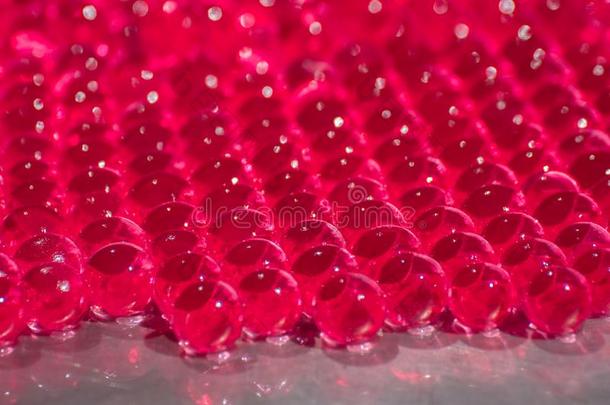 水粉红色的凝胶杂乱和焦外成像.多聚物凝胶.硅石凝胶.杂乱