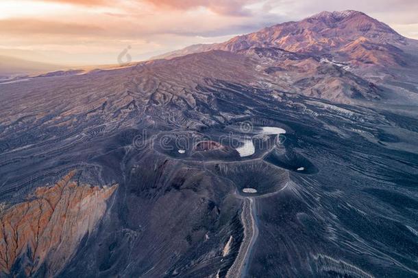 日出采用爆发火山锥火山口.死亡山谷.,美国加州