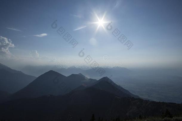 山全景画采用巴伐利亚,德国